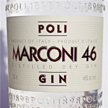 Gin - Marconi 46 by Poli / 70cl / 46% Gin 54,00 CHF