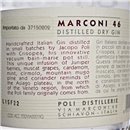 Gin - Marconi 46 by Poli / 70cl / 46% Gin 54,00 CHF