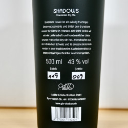 Gin - Shadows Franconian Dry Gin Classic / 50cl / 43%