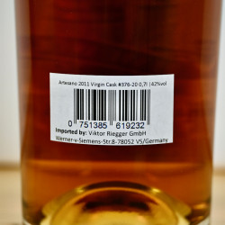 Rum - Artesano Panama Virgin Oak Cask 2011 / 70cl / 42%