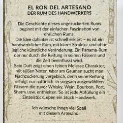 Rum - Artesano Panama Peated Islay Cask Finish 10 Years / 50cl / 58.8%