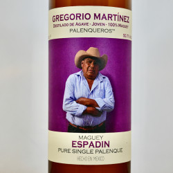 Destilado de Agave - Palenqueros Gregorio Martinez Espadin / 70cl / 50.7%