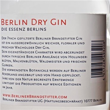Gin - Berliner Brandstifter / 70cl / 43.3% Gin 50,00 CHF