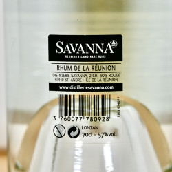 Rum - Savanna Lontan 57 Rhum Blanc Grand Arome / 70cl / 57%