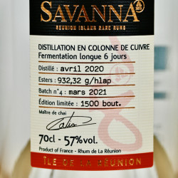 Rum - Savanna Lontan 57 Rhum Blanc Grand Arome / 70cl / 57%
