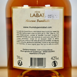 Rum - Pere Labat Eleve Sous Bois Reserve Familiale / 70cl / 42%