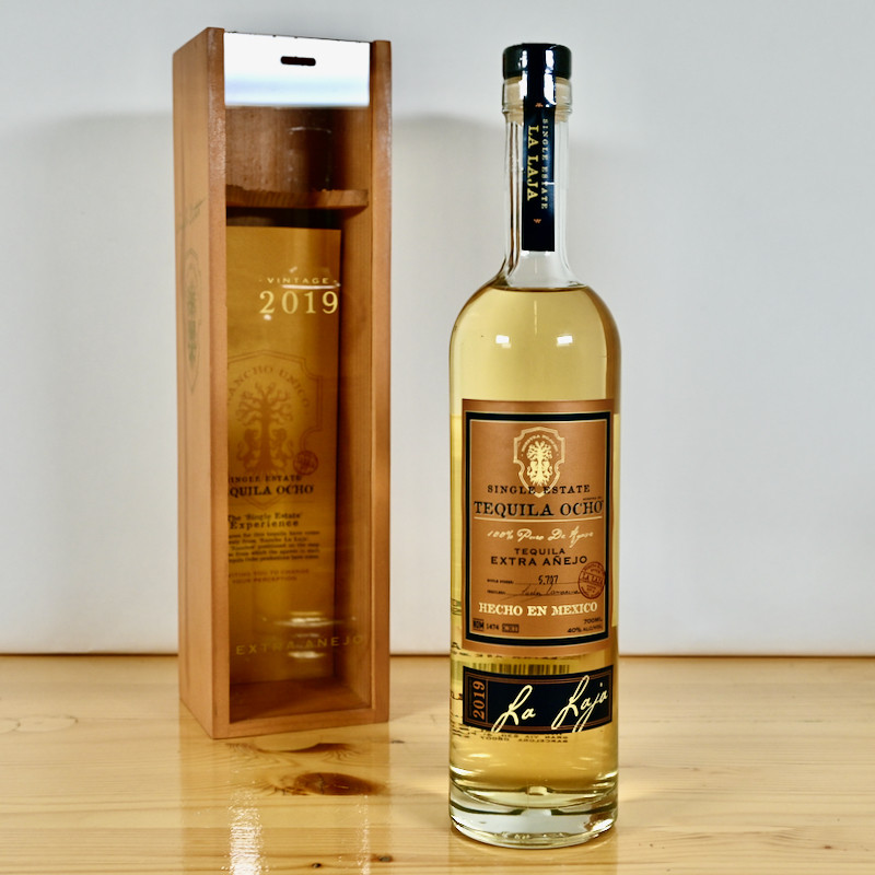 Ocho Tequila Extra Anejo Single Estate La Laja 2019, 70 cl, 40 % vol.
