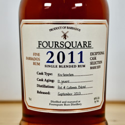 Rum - Foursquare 2011 Exceptional Cask Selection Mark XXIV 12 Years / 70cl / 60%