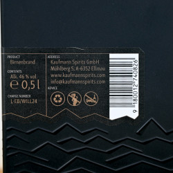 Kaufmann Spirits Williamsbirne Edelbrand / 50cl / 46%