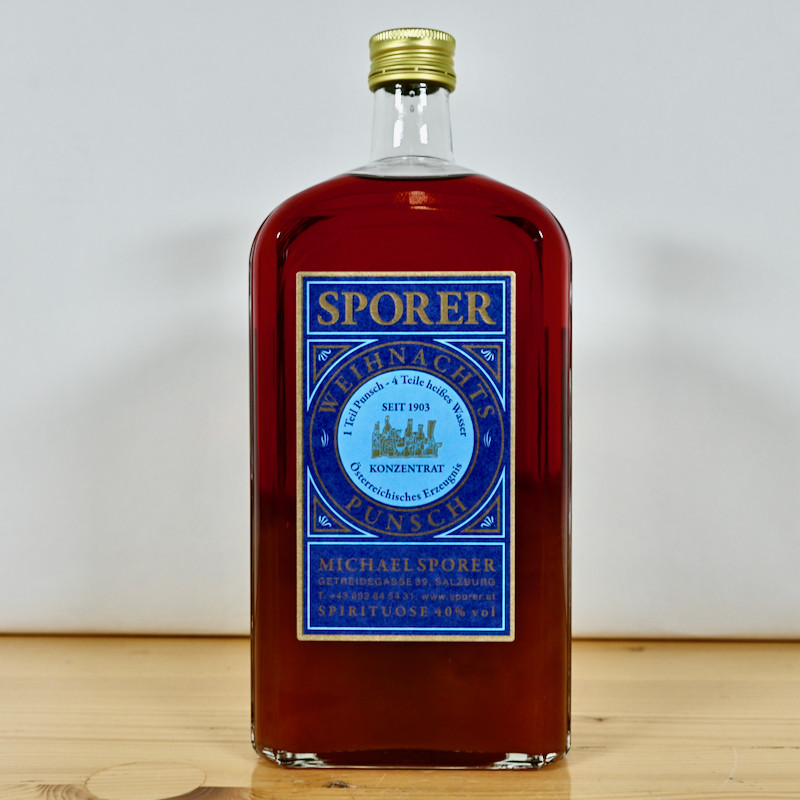 Sporer Weihnachts Punsch Liter / 100cl / 40%