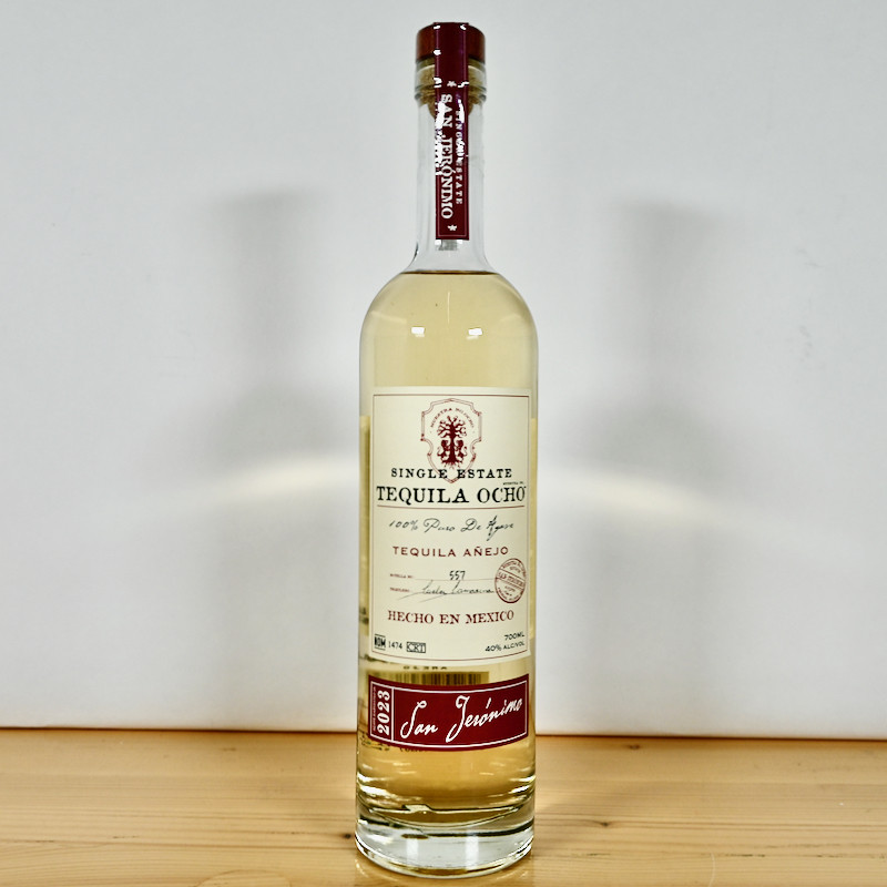 Ocho Tequila Anejo Single Estate San Jeronimo 2023, 70 cl, 40 % vol.