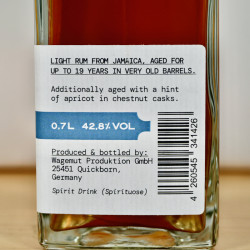 Wagemut Connecticut Shade Jamaica Chestnut Cask (Rum based Spirit) / 70cl / 42.8%