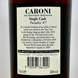 Rum - Caroni Paradise No 7 1996 / 70cl / 58%