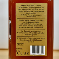 Sporer Früchte Punsch Alkoholfrei / 50cl / 00%