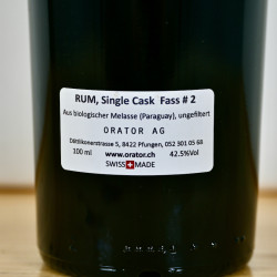 Orator Rum Single Cask, Fass No 2 Brunello Cask / 50cl / 42.5%