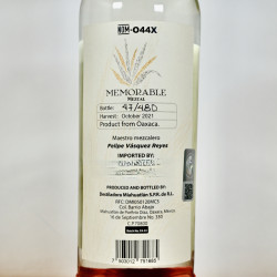 Memorable Arroqueno Mezcal Artesanal, 70 cl, 47.5 % vol.