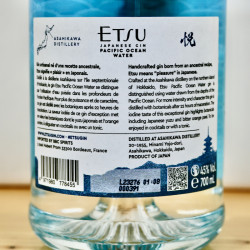ETSU Pacific Ocean Water Japanese Gin / 70cl / 45%