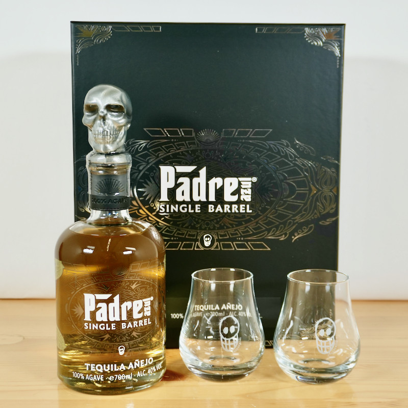 Tequila - Padre Azul Anejo Single Barrel Set 2 Glass / 70cl / 40%