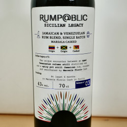 Rump@blic Sicilian Legacy 3rd Release Rum Jamaica & Venezuela / 70cl / 43%
