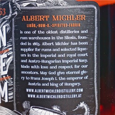 Rum - Albert Michler Austrian Empire 18 Years / 70cl / 40% Rum 54,00 CHF
