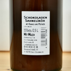 Dubai Schokoladen Likör Manufaktur Deheck / 50cl / 15%