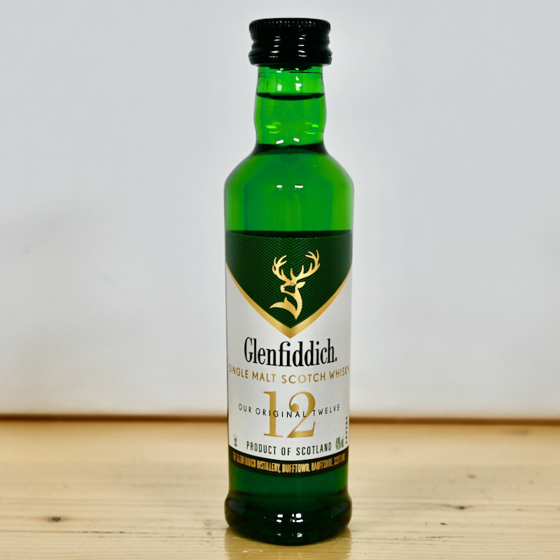 Glenfiddich 12 Year Old Our Original Twelve Whisky Miniatur, 5 cl, 40 % vol.