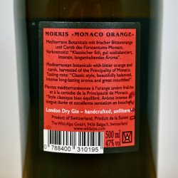 Morris Monaco Orange Gin by The Wild Alps / 50cl / 47%