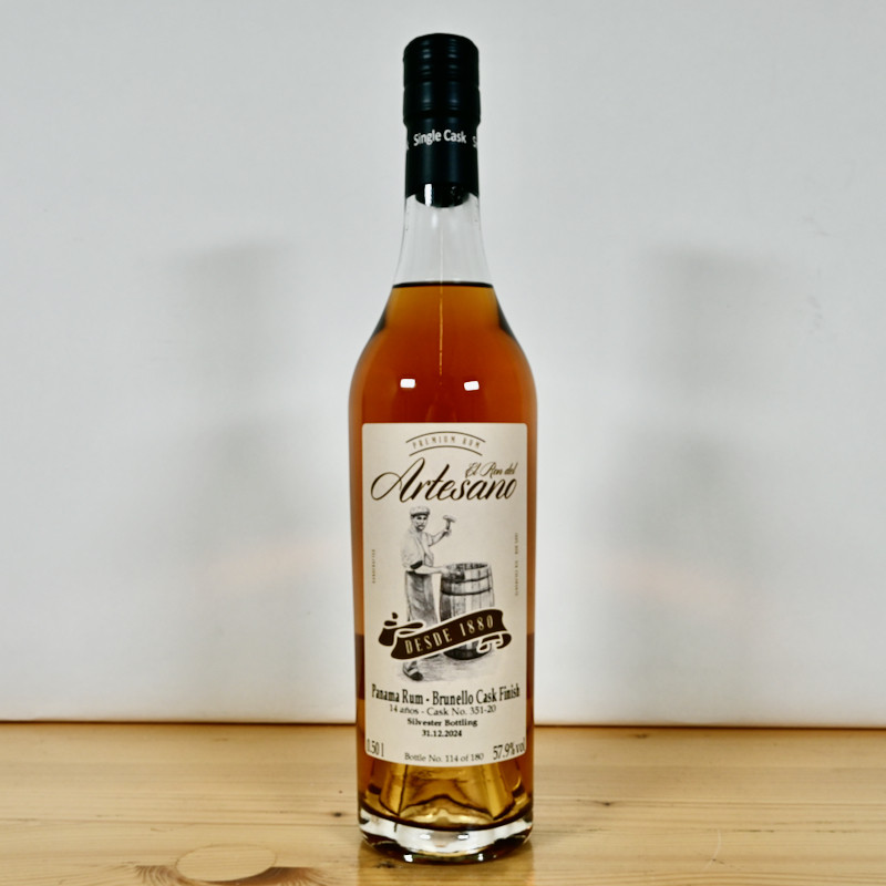 El Ron del Artesano 14 Years Brunello Cask Full Proof Rum / 50cl / 57.9%