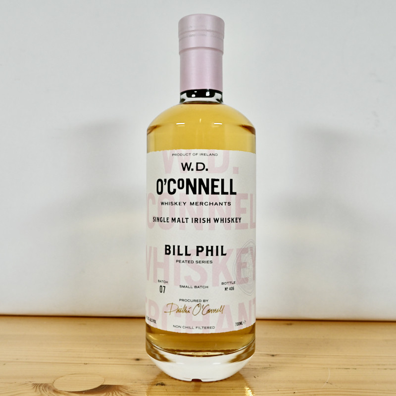 W.D. O Connell Bill Phil Peated Single Malt Whiskey / 70cl / 47.5%