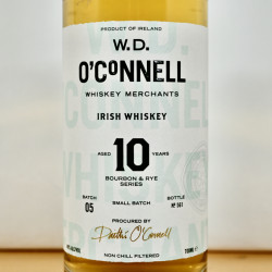 W.D. O Connell 10 Year Bourbon and Rye Whiskey / 70cl / 48%