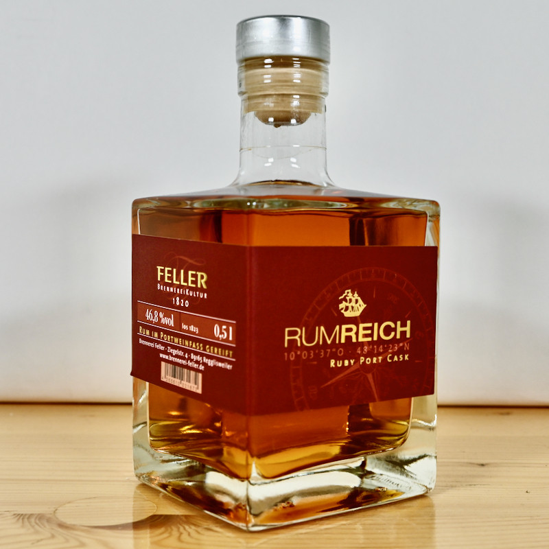 Feller Rumreich Ruby Port Cask 8 Years Rum / 50cl / 46.8%