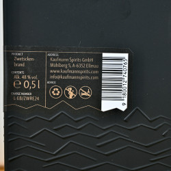 Kaufmann Zwetschke Reserve Edelbrand / 50cl / 48%