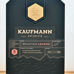 Kaufmann 6 Years Mountain Legend Cask Strength Rum Ahornsirupfass / 50cl / 58%