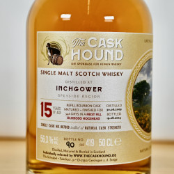 The Caskhound Inchgower 15 Years 1st Fill Oloroso Hogshead Finish Single Malt Whisky, 50 cl, 56.3 % vol.