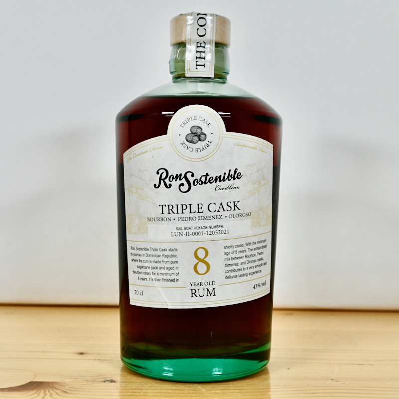 Ron Sostenible Triple Cask Rum / 70cl / 43%