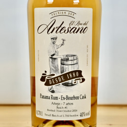 El Ron del Artesano Anejo 7 Years Ex-Bourbon Cask Rum / 70cl / 40%