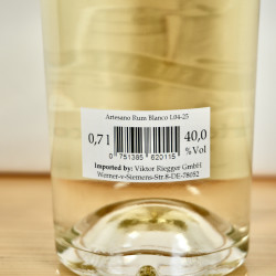 El Ron del Artesano Blanco Panama Rum / 70cl / 40%