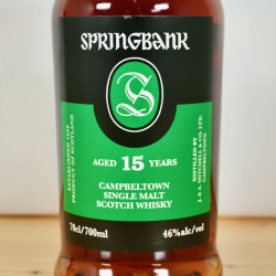 Springbank 15 Years Single Malt Whisky / 70cl / 46%