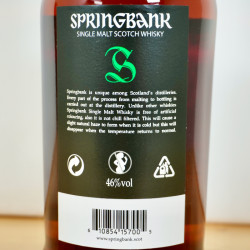 Springbank 15 Years Single Malt Whisky / 70cl / 46%