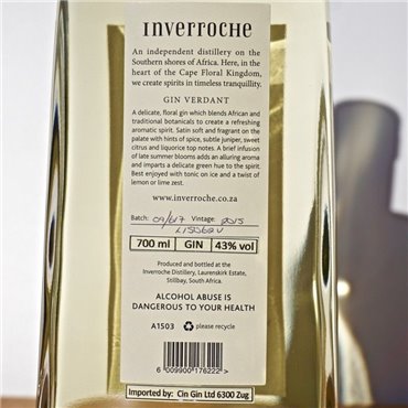 Gin - Inverroche Verdant / 70cl / 43% Gin 53,00 CHF