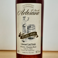 El Ron del Artesano 14 Years Cabernet Cask Strength Rum / 50cl / 58.7%