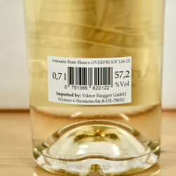 El Ron del Artesano Blanco Overproof Panama Rum / 70cl / 57.2%