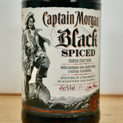 Captain Morgan Black Spiced Rum Liter / 100cl / 40%