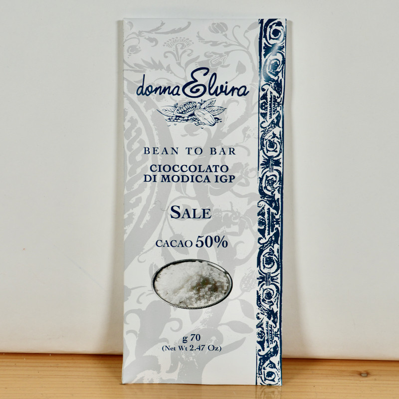Donna Elvira Cioccolato di Modica al Sale 50% Cacao 70g