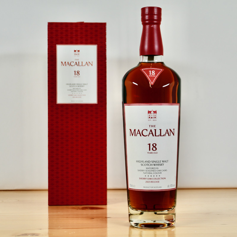 The Macallan 18 Years Sherry Oak Release 2025 Single Malt Whisky / 70cl / 43%