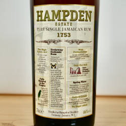 Hampden Estate 1753 Pure Single Rum / 70cl / 46%