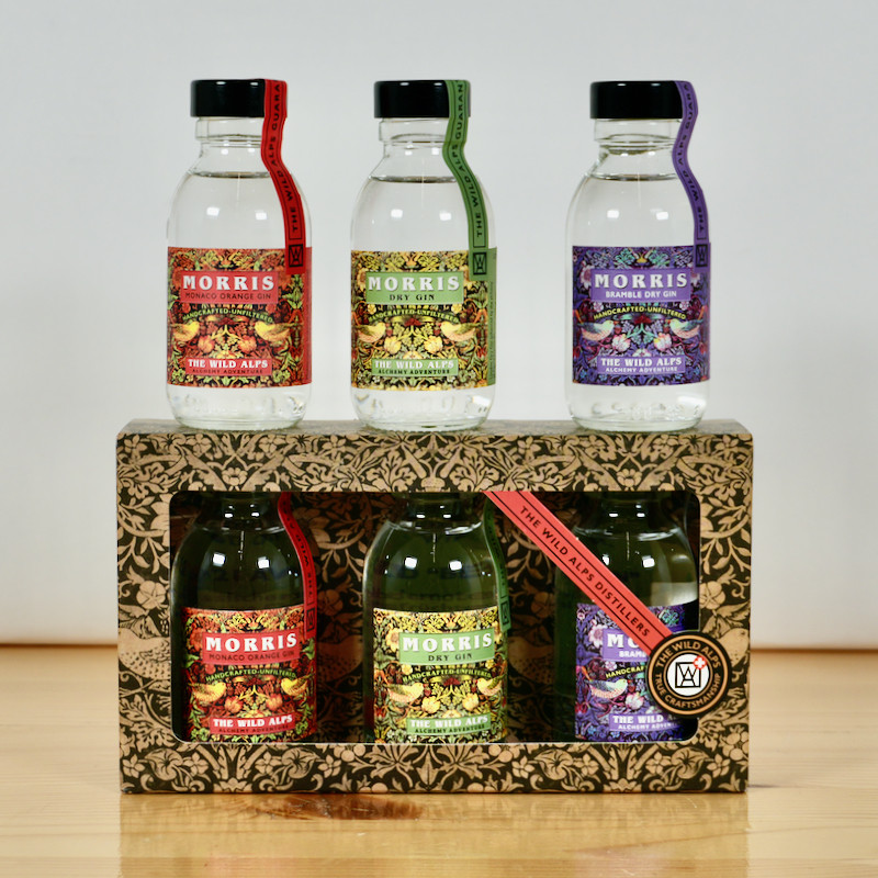 Morris Gin Tasting Collection by The Wild Alps / 3 x 10cl / 47%