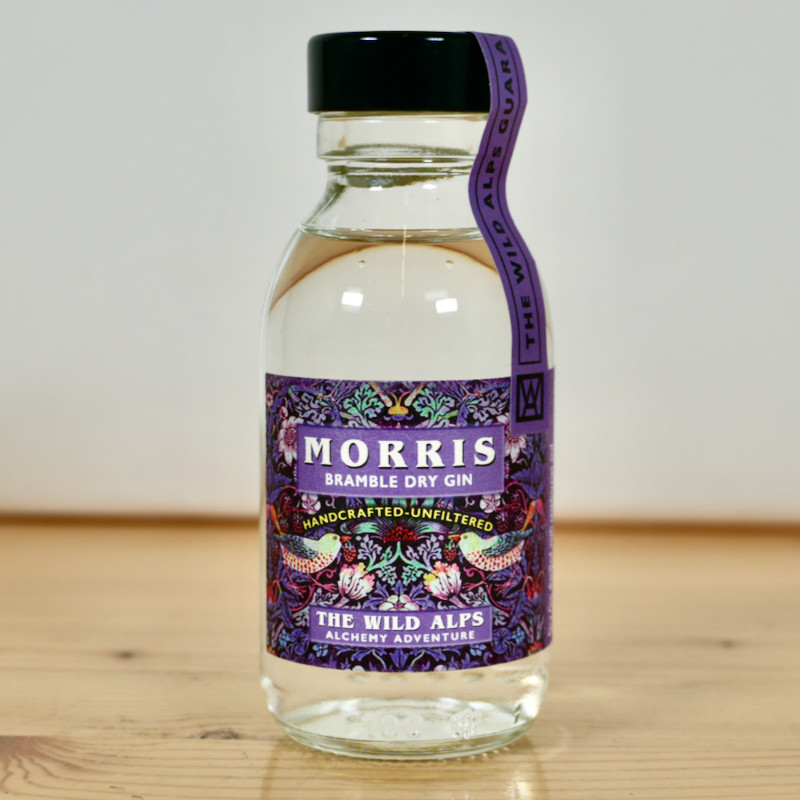 Morris Bramble Dry Gin by The Wild Alps Miniatur / 10cl / 47%