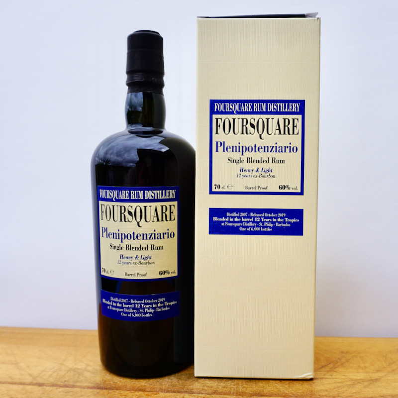 Foursquare Plenipotenziario 12 Years Single Blended Rum, 70cl, 60% vol.