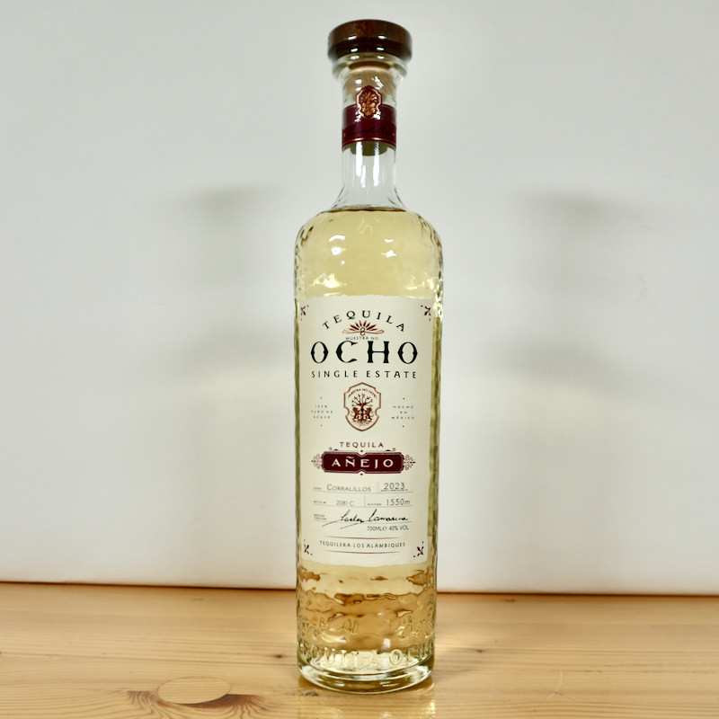 Ocho Tequila Añejo Single Estate Corralillos 2023, 70 cl, 40 % vol.